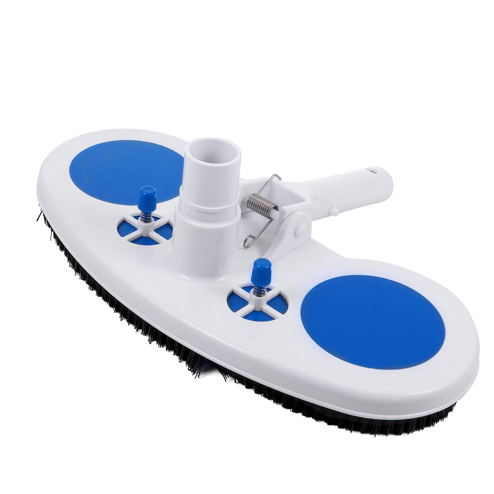 YARNOW 13-Inch Pool Vacuum Head with Buckle Cleaning Brush - Heavy Duty Spa & Swimming Pool Cleaner for In-Ground/Above Ground Vinyl Liner Pools - Ideal for Weekly Maintenance & Deep Cleaning