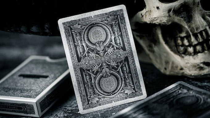 Devildom Dark Evil Gothic Style Playing Cards - Premium Quality for Magic Tricks, Poker Games, and Collectors - Perfect for Halloween, Themed Parties, and Cardistry Performances