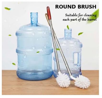 Qwid 20L Water Can Cleaning Brush - Long Handle 360° Scrubber for Narrow Neck Bottles & Containers (Pack of 2) - Ideal for Camping, Home Storage & RV Water Tanks