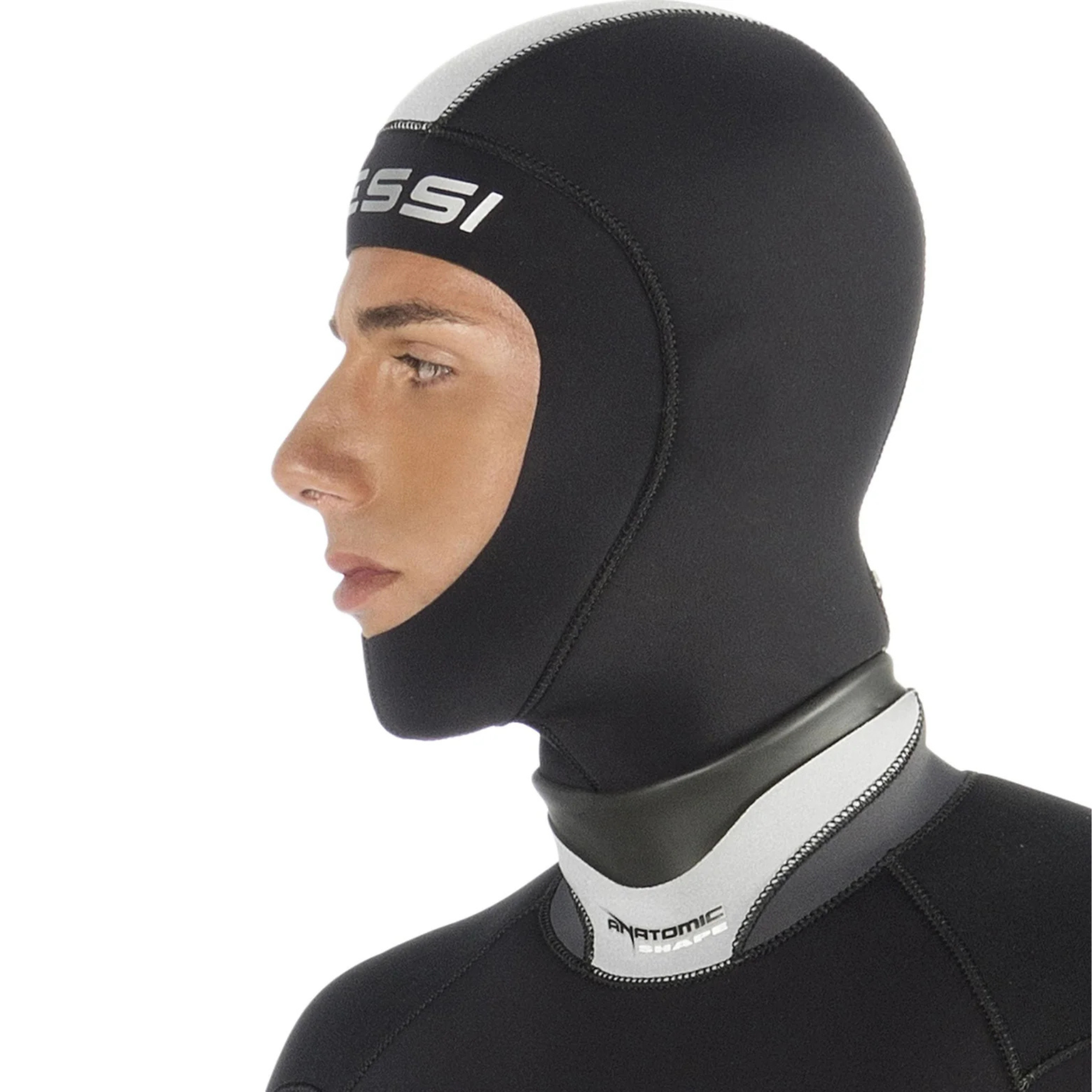 Cressi Draget 5mm Men's Neoprene Scuba Diving Hood - Warm & Comfortable for Cold Water Diving, Spearfishing, and Snorkeling