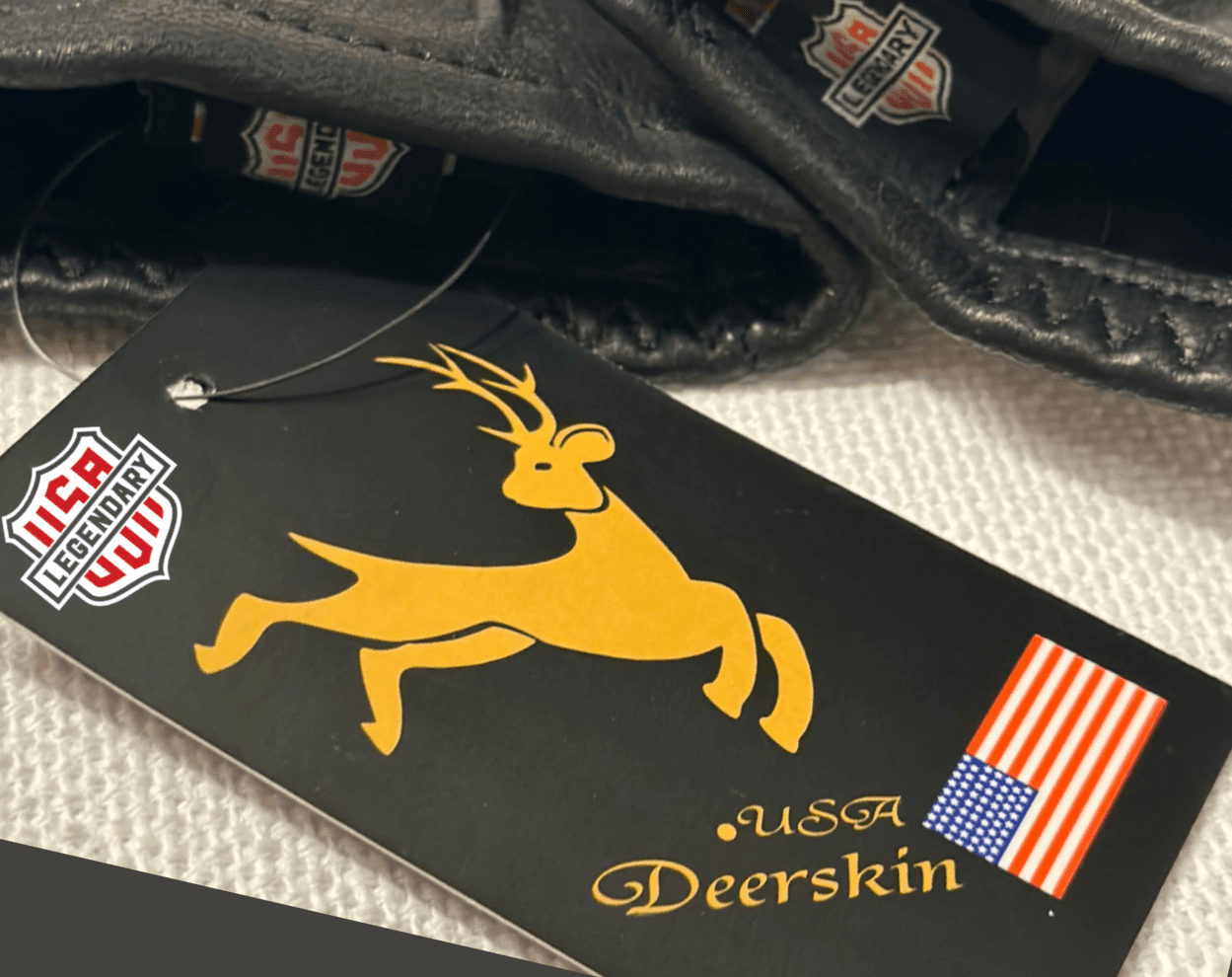 Legendary Deerskin Short Wrist Touchscreen Gloves for Men & Women - Winter Warm Touch Screen Compatible Gloves for Driving, Skiing & Outdoor Activities