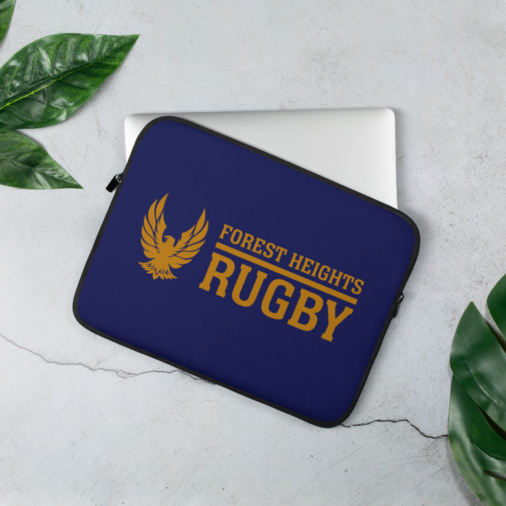Premium GHFH Rugby Laptop Sleeve - Shockproof & Water-Resistant Case for 13-15 Inch MacBook, Laptops - Perfect for Work, Travel & School Accessories