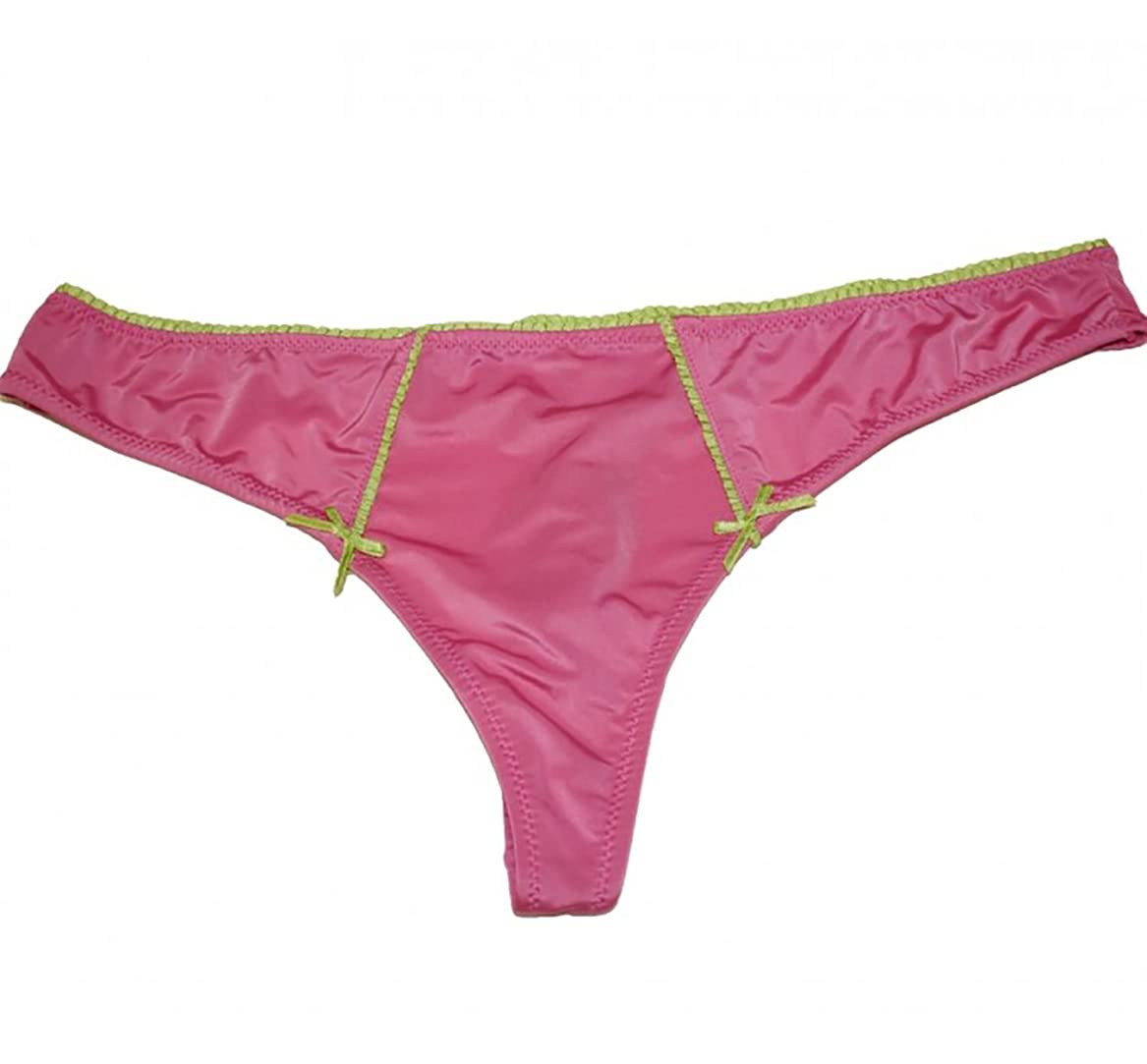 Women's Pink Microfiber Thong Underwear - Soft Comfortable Seamless Panties for Everyday Wear & Intimate Occasions