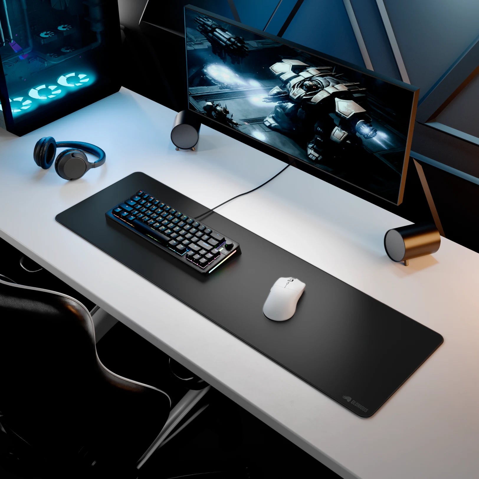 Premium GMP 2 Stitched Cloth Gaming Mouse Pad - Non-Slip Base, Smooth Surface for PC & Laptop - Perfect for Esports, Office Work & Home Gaming Setup