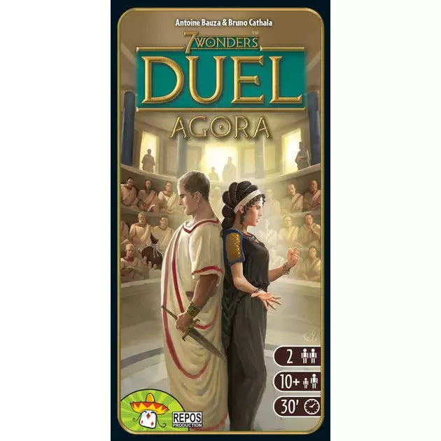7 Wonders Duel Agora - Award-Winning Strategy Board Game for 2 Players | Perfect for Game Nights, Couples & Competitive Play