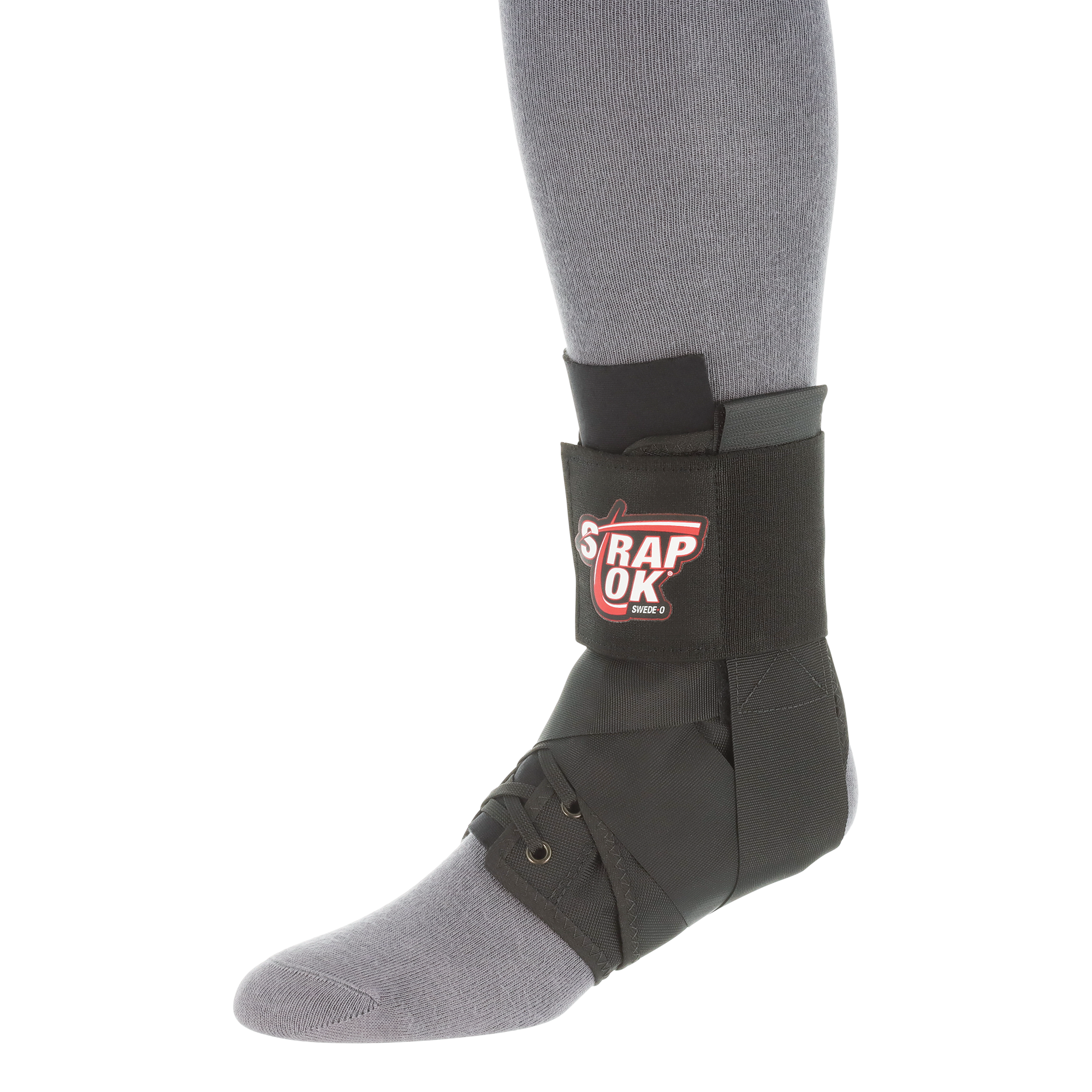 Swede O Strap Lok Ankle Brace - Adjustable Support for Sprains & Injuries - Ideal for Running, Basketball & Active Lifestyles