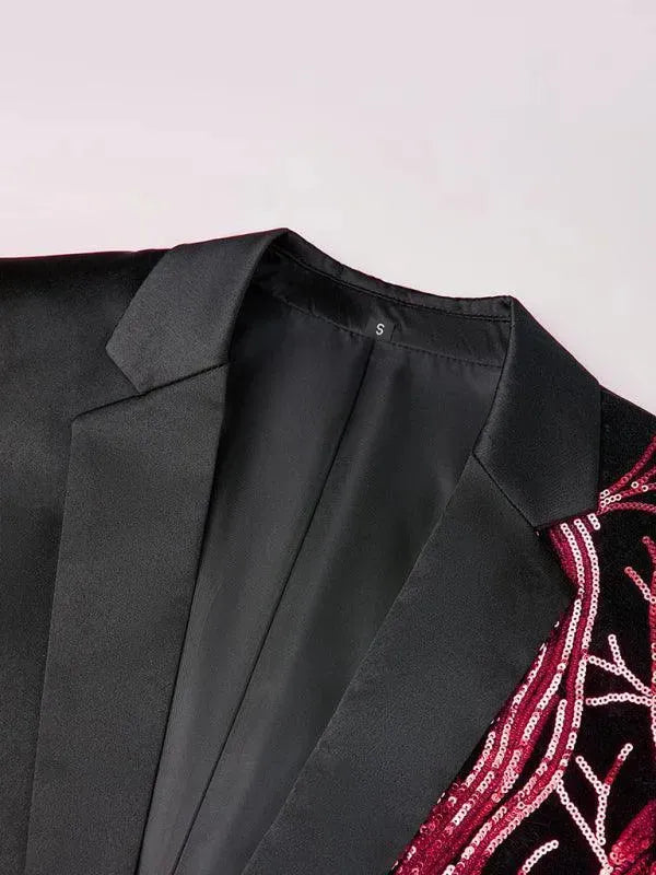 The Mystique Tuxedo Blazer for Men - Premium Slim Fit Formal Suit Jacket for Weddings, Business Meetings & Special Occasions