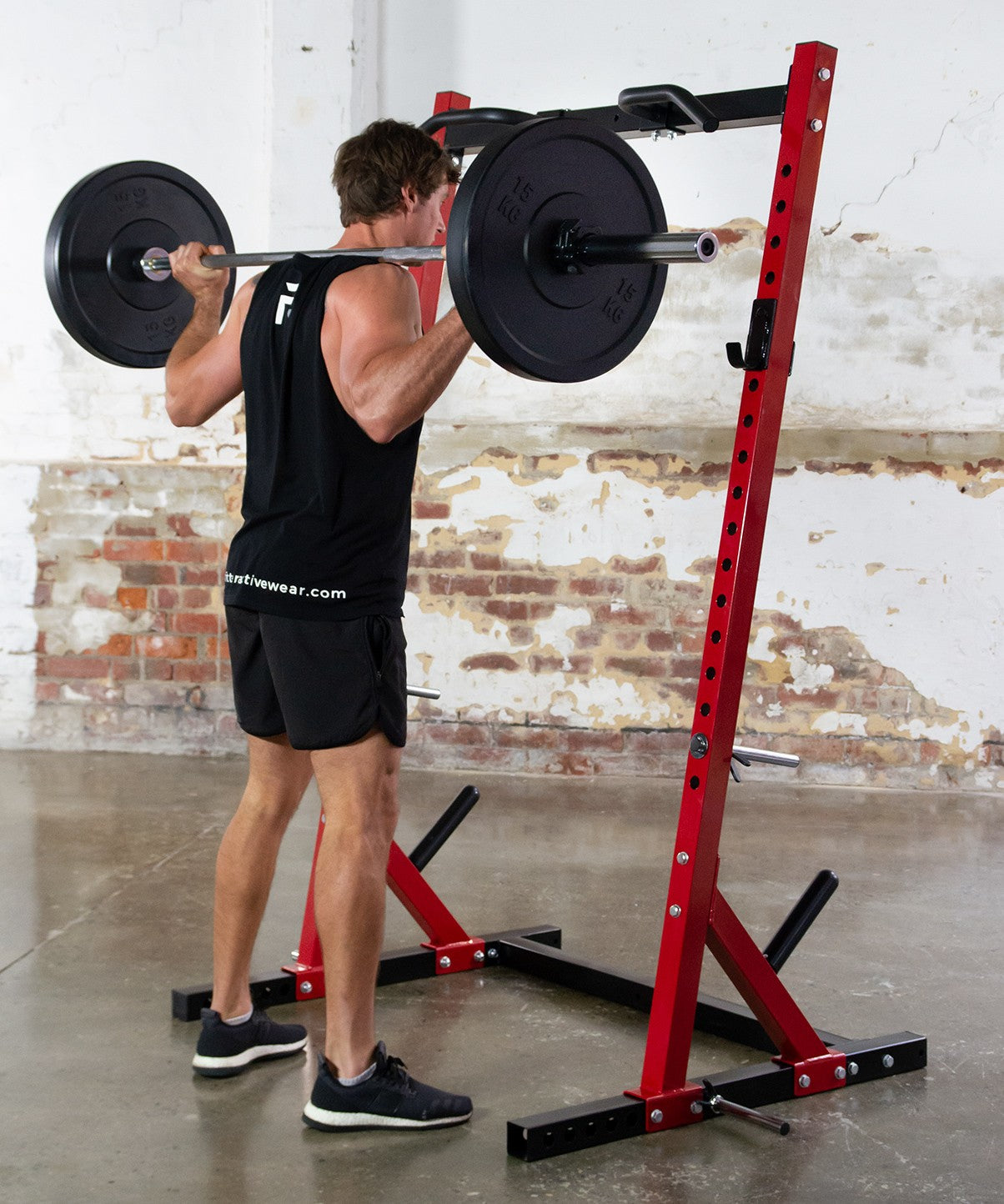 Orbit OBB007R Max Squat Rack - Heavy Duty Power Cage for Weight Lifting & Strength Training - Perfect for Home Gym & CrossFit Workouts