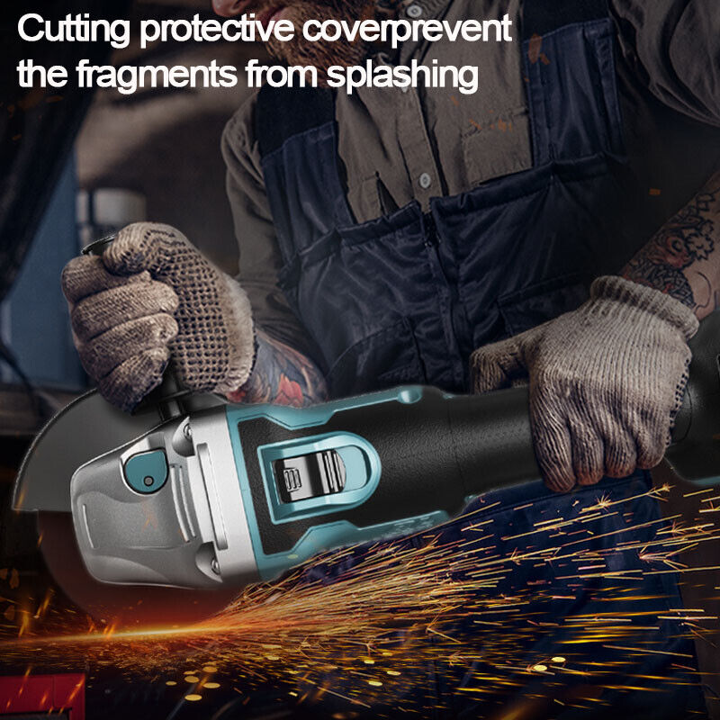 125mm Brushless Angle Grinder - Cordless Cutting & Polishing Tool for Makita 18V Battery - Perfect for Metalworking, Wood Cutting & DIY Projects