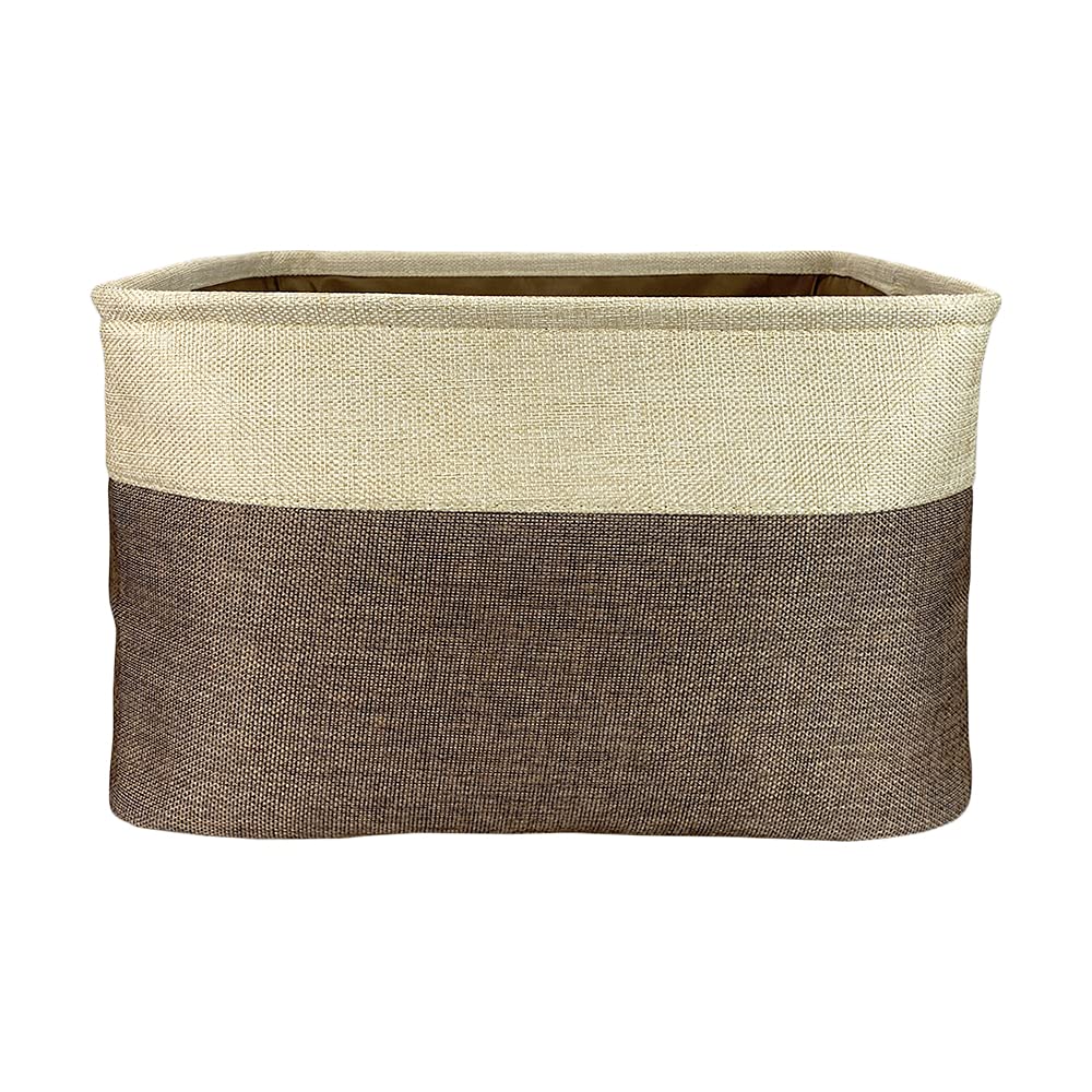 Personalized Foldable Storage Basket with Cute Shih Tzu Design - Collapsible Fabric Pet Toy Organizer Bin with Handles for Home, Closet & Shelf Organization - Durable Brown & White Storage Cube - Perfect for Pet Toy Storage, Kids' Room & Bedroom Organization