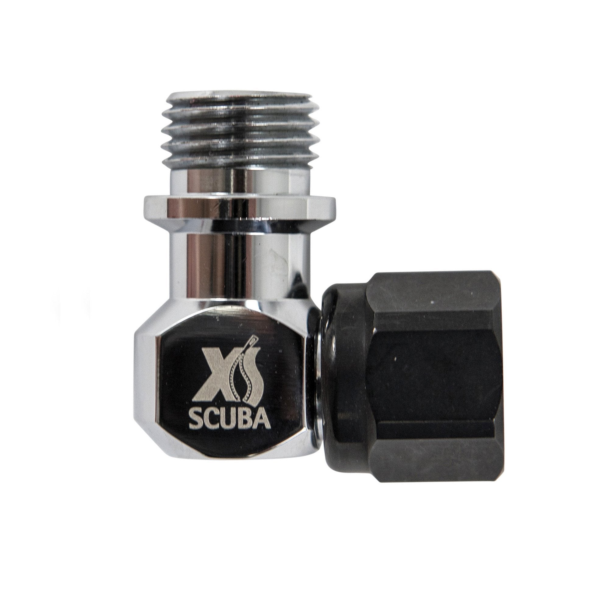 XS Scuba 90 Degree Right Angle Adapter for Scuba Diving Gear - Perfect for Regulator Hose Connections and Tight Spaces Underwater