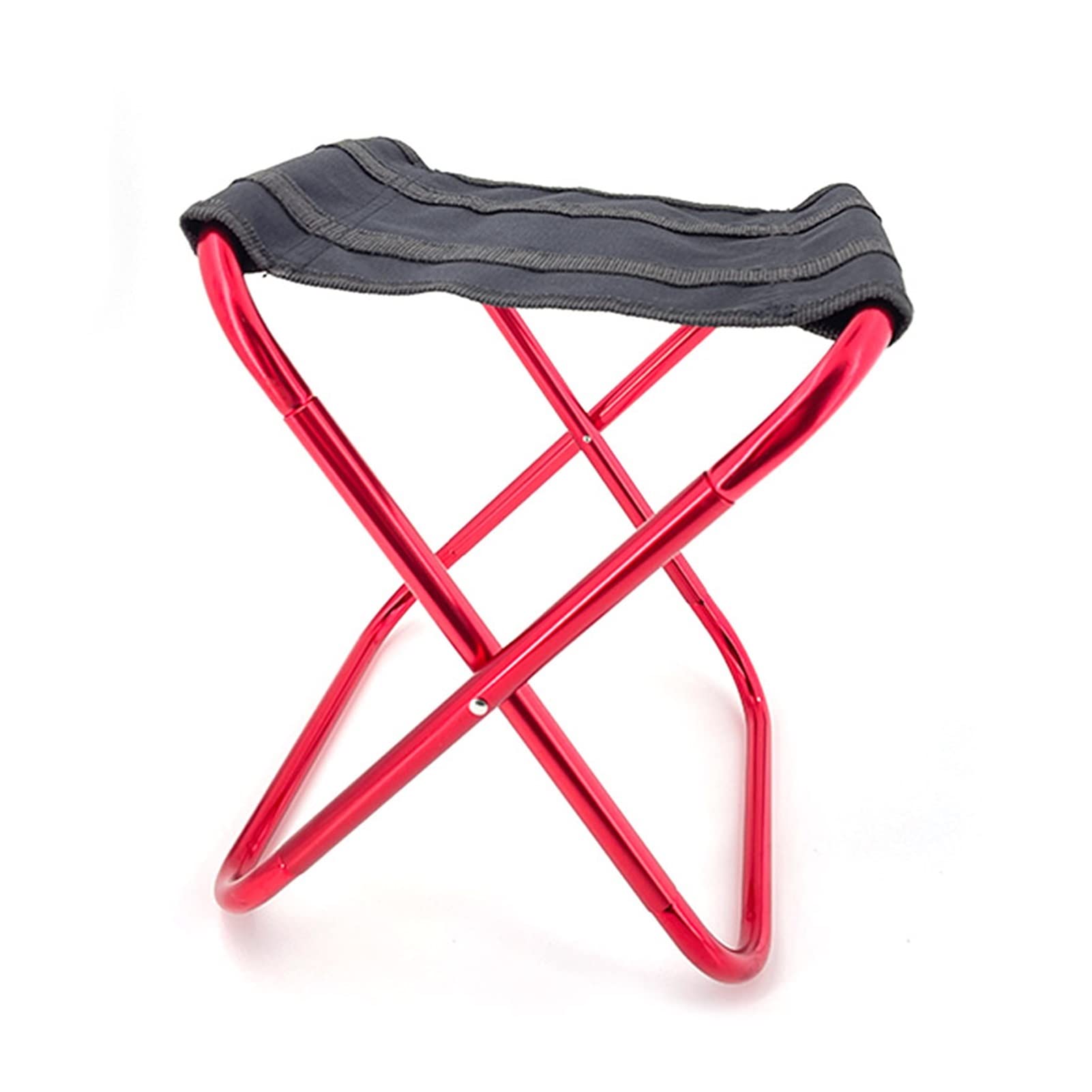 Zhaozhihao Portable Folding Stool - Ultra Lightweight Compact Beach Chair for Outdoor Camping, Fishing, BBQ, Picnics & Travel | Perfect for Subway, Train & Beach Use (Red)