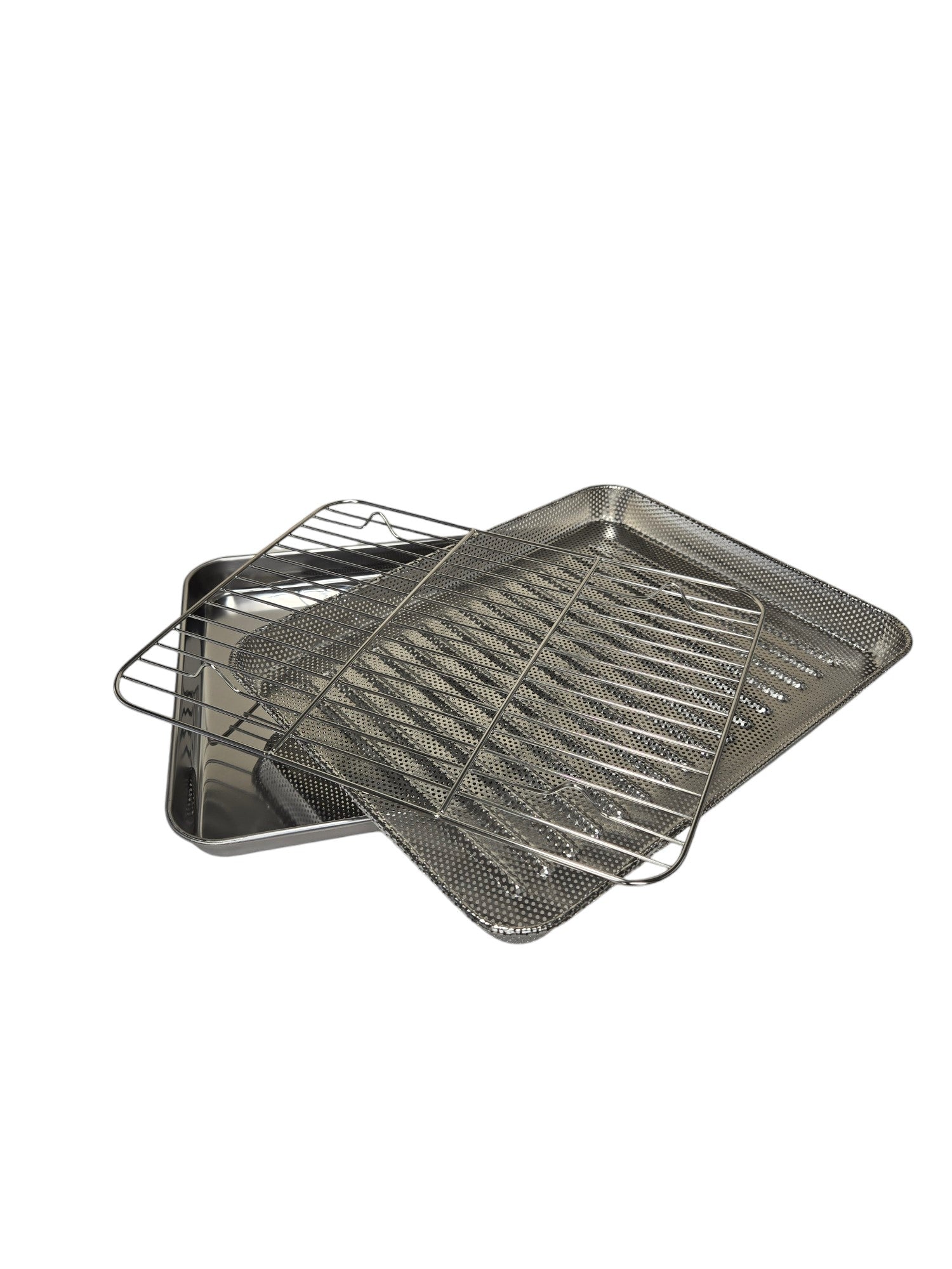 12.5x9.75 Inch 2-Piece Nonstick Baking Sheet Set with Cooling Rack - Perfect for Cookies, Roasting Veggies & Meal Prep in Oven