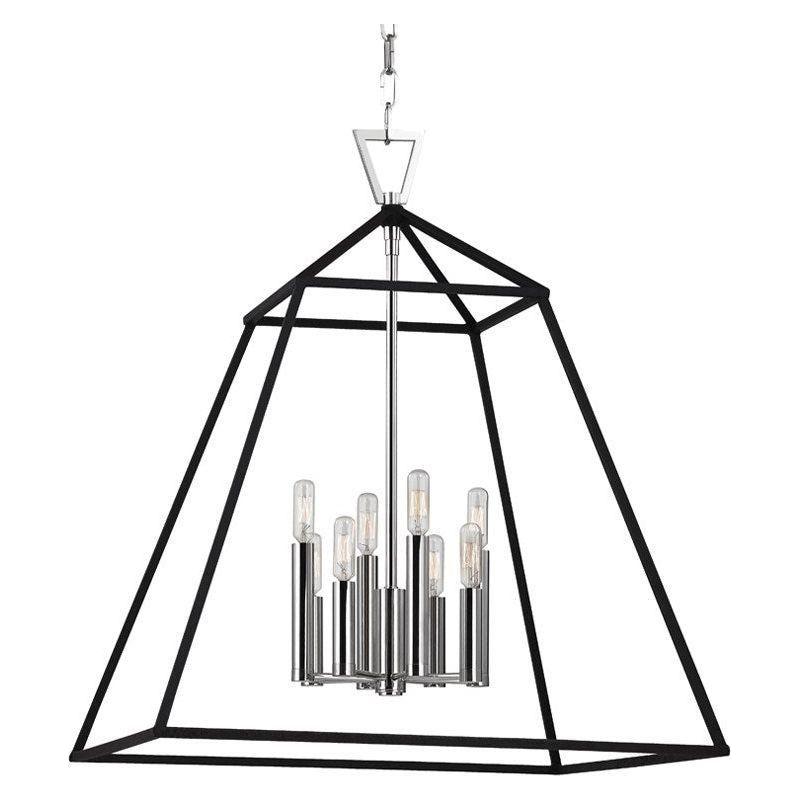 Webster 8-Light Modern Chandelier - Elegant Glass Pendant Lighting Fixture for Dining Room, Kitchen Island, and Entryway