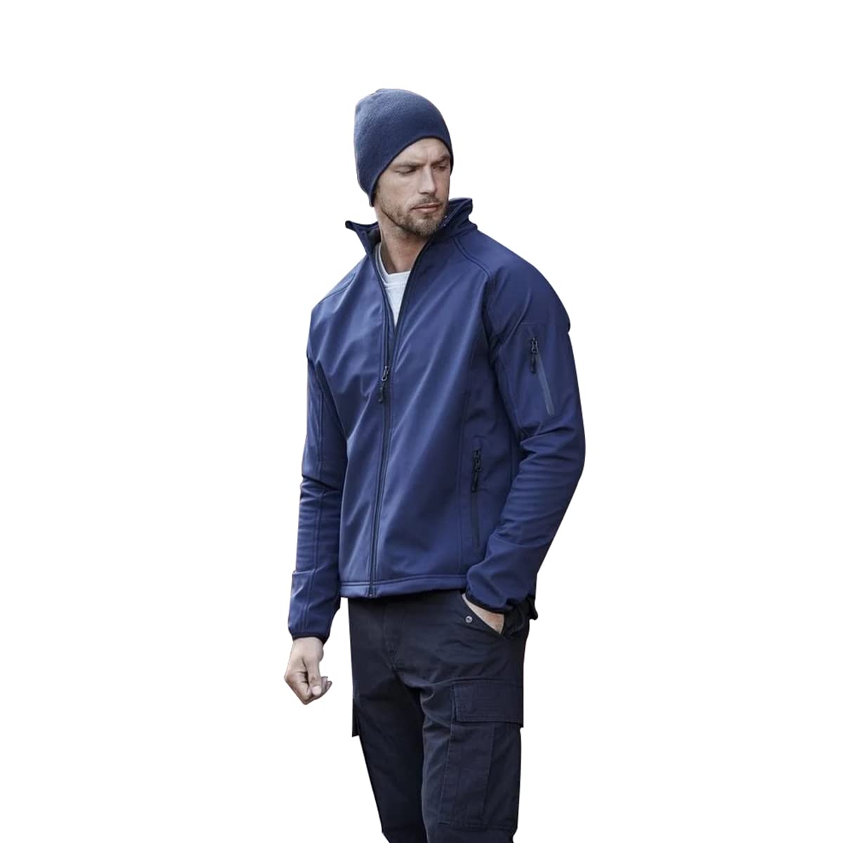 Men's Performance Softshell Jacket - Windproof & Water-Resistant Outdoor Jacket for Hiking, Running & Winter Sports