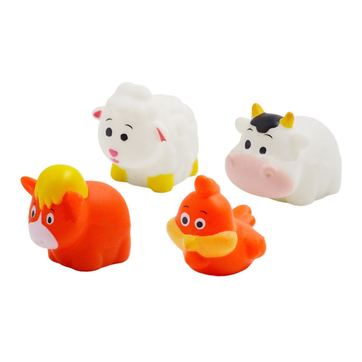 VICASKY 8-Piece Bath Toys Set - Cute Water Animal & Little Critters Bathtub Toys with Flashing Lights - Safe Vinyl Bath Time Fun for Toddlers & Kids (Perfect for Sensory Play & Baby Shower Gifts)