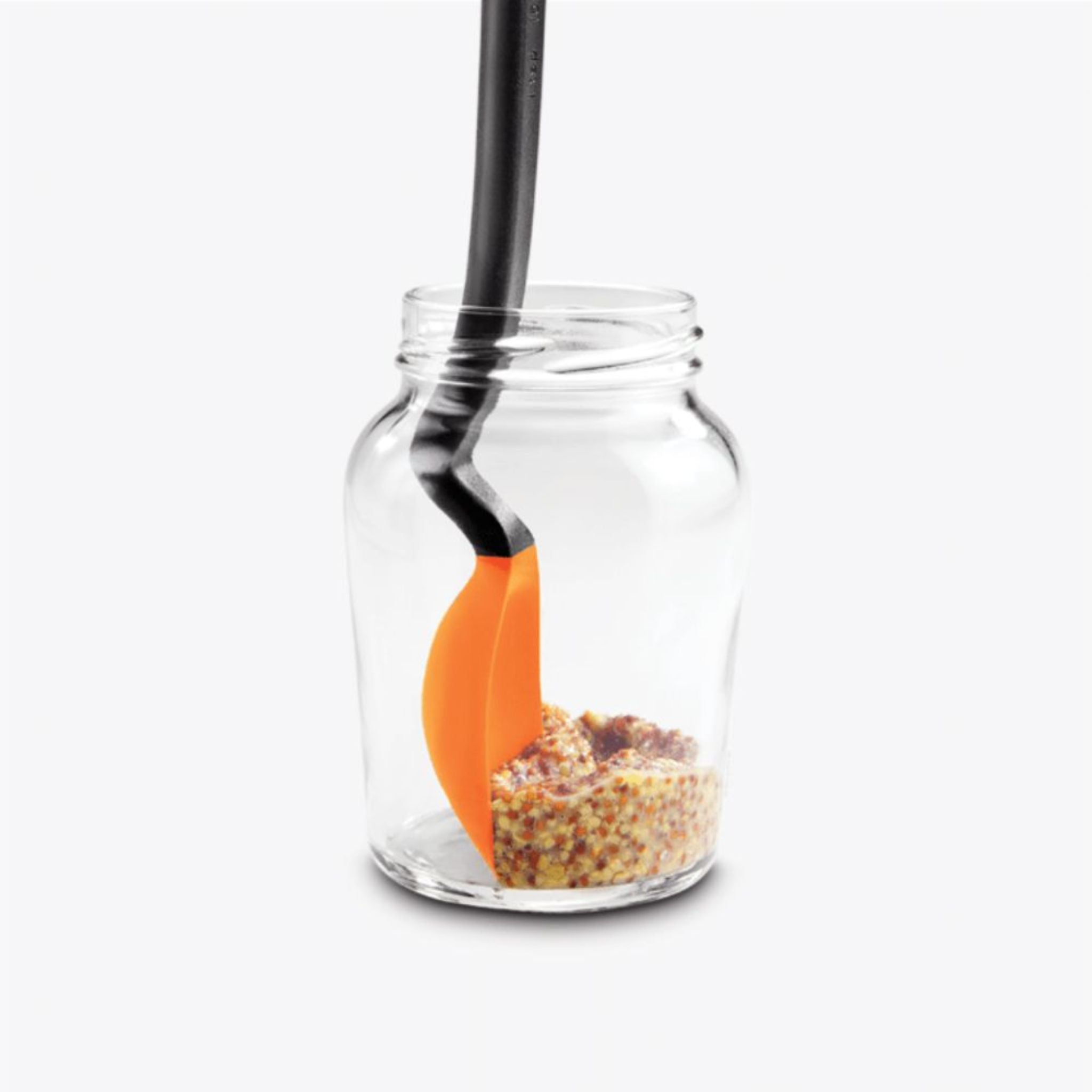 DreamFarm Mini Orange Nylon/Silicone Scraping Spoon - Durable Kitchen Utensil for Baking, Cooking & Food Prep (SH DFSU2782 OR) - Perfect for Mixing, Scooping & Serving in Small Containers