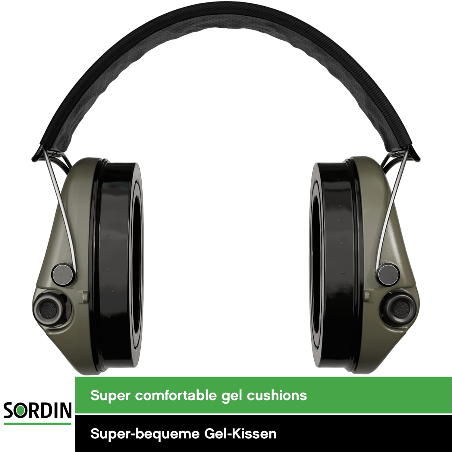 Sordin Supreme Pro-X Electronic Ear Defenders for Hunting & Shooting - Active Noise Cancelling Headphones with US Headband & Gel Ear Pads - Perfect for Range Shooting, Hunting, and Outdoor Sports