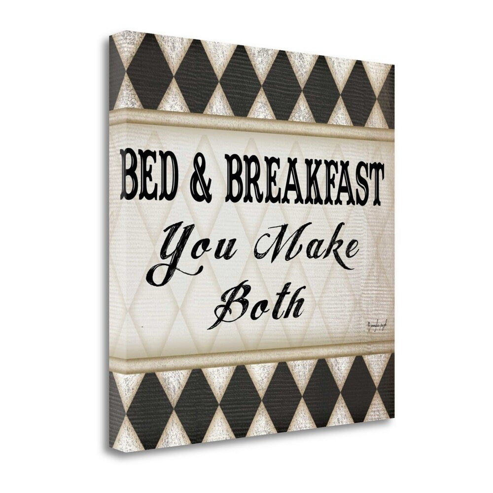 Bed And Breakfast By Jennifer Pugh - Fine Art Giclee Print on Gallery Wrap Canvas - Ready to Hang Wall Decor - Perfect for Living Room, Bedroom & Office