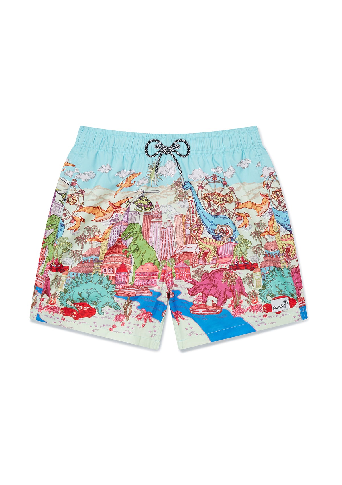 Dino Takeover Swim Shorts for Men & Boys - Matching Father & Son Swimwear Set for Beach, Pool & Summer Vacations
