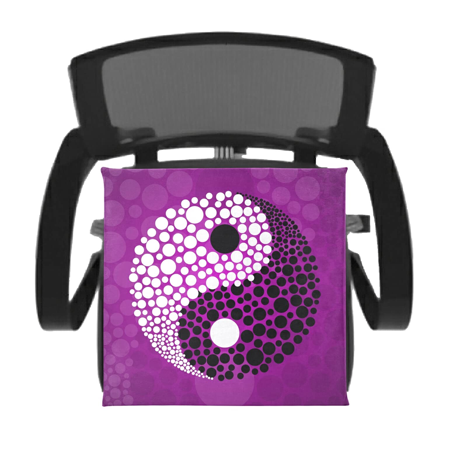 Yin Yang Chair Cushion - Memory Foam Seat Cushion with Washable Cover - Ergonomic Support for Back Pain Relief - Perfect for Office, Kitchen, and Dining Chairs - Home & Office Comfort Solution