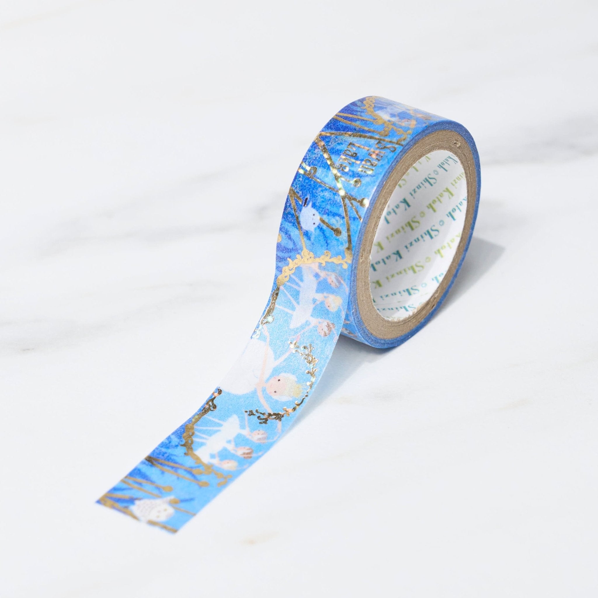 Shinzi Katoh Kikirapika Cute Cat Ballet Masking Tape - Decorative Washi Tape for Scrapbooking, Journaling, DIY Crafts & Gift Wrapping
