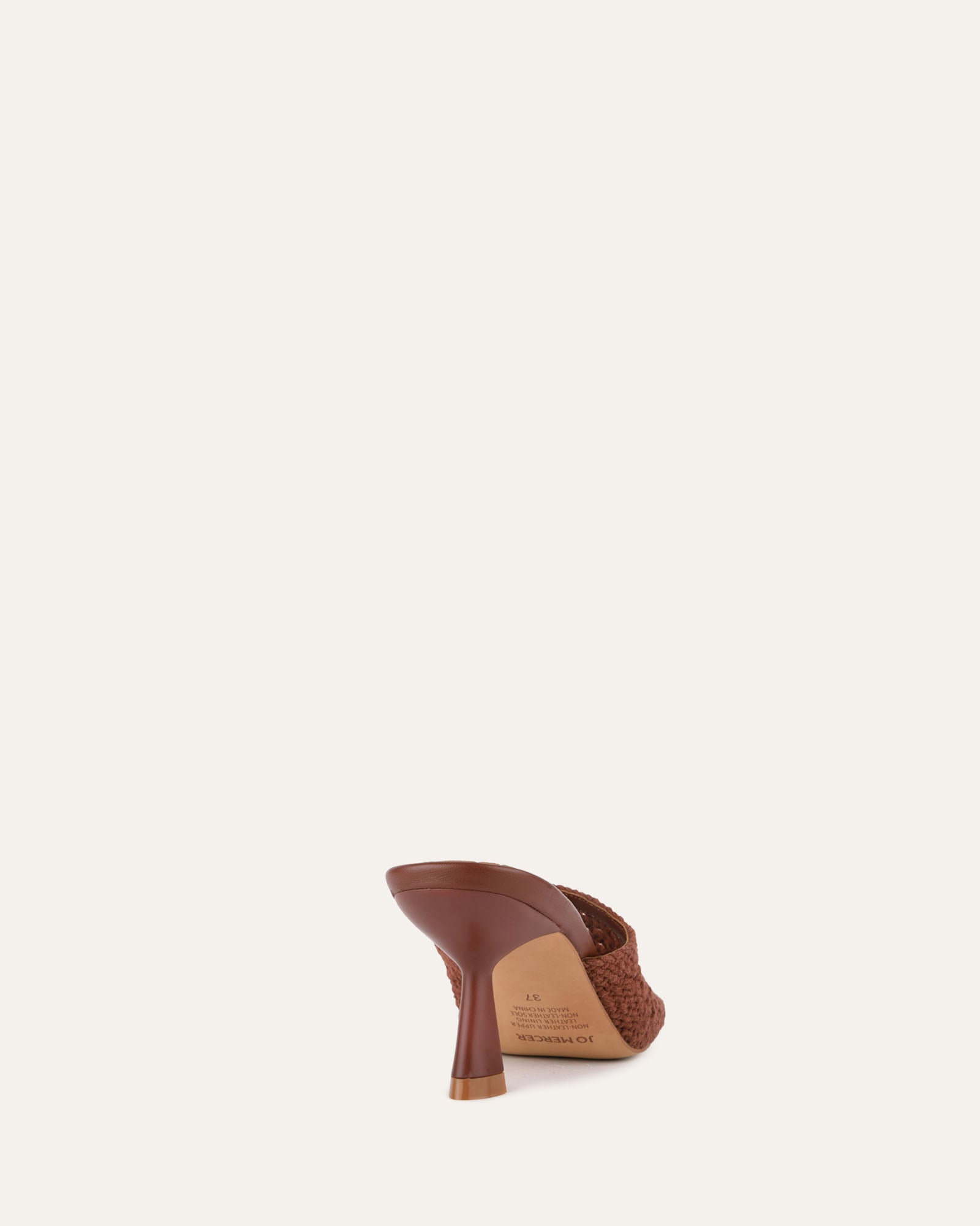 JORDYN Women's Mid Heel Sandals - Cognac Textile Strappy Summer Shoes for Weddings, Parties & Beach Vacations