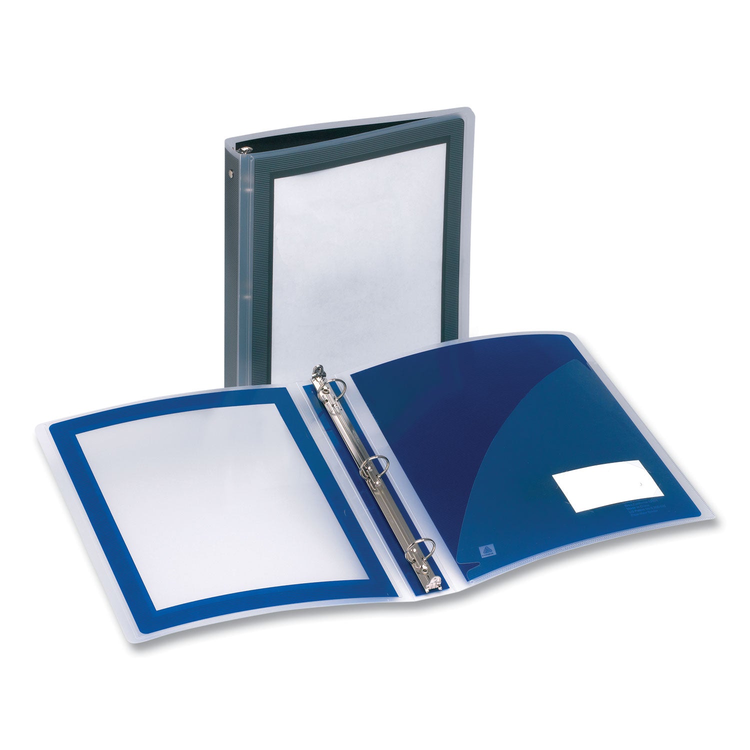 Avery® Flexi View 3-Ring Binder with Round Rings - 1 Inch Capacity, 11 x 8.5 Inches, Black - Perfect for School, Office & Home Organization