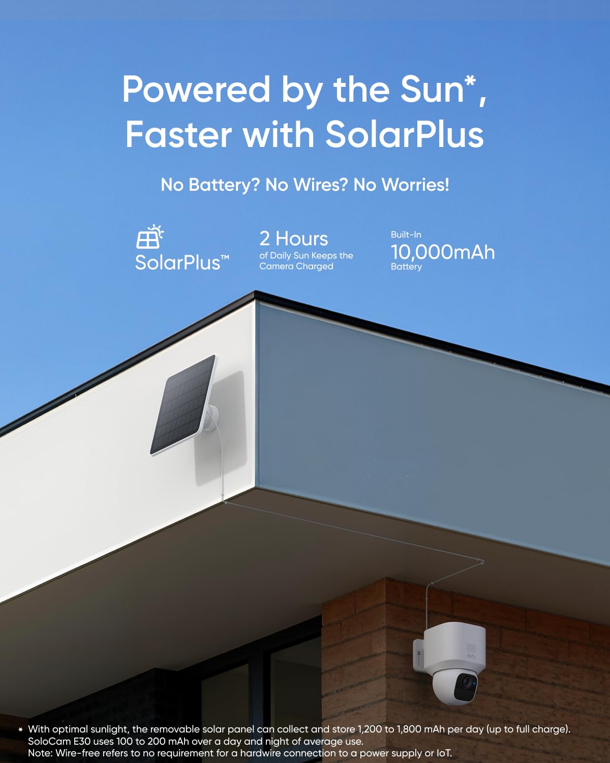 eufy Security SoloCam E30 Wireless Outdoor Security Camera with Solar Power, 360° Pan & AI Tracking, 2K HD Video, HomeBase S380 Compatible - No Monthly Fees | Ideal for Home Surveillance, Backyard Monitoring & Weatherproof Outdoor Protection