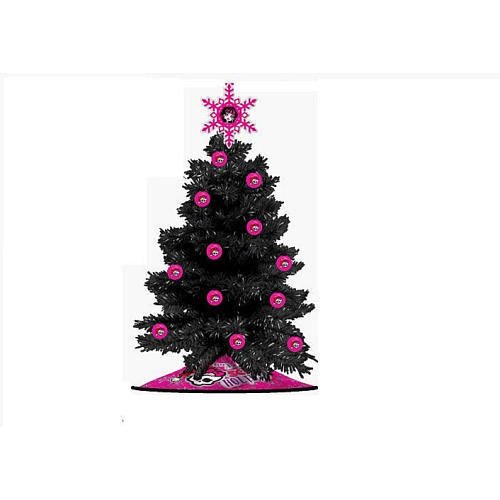 Monster High Miniature Christmas Tree - 6 Inch Small Holiday Decor for Dollhouse, Gift, Party & Festive Home Decoration
