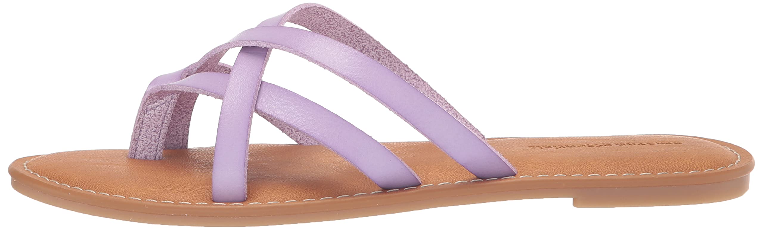 Amazon Essentials Women's Strappy Slide Flat Sandal - Comfortable Summer Casual Shoes for Beach, Pool & Everyday Wear