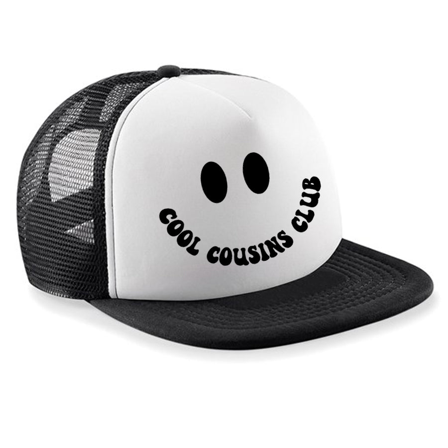 Cool Cousins Crew Smile Trucker Hat - Stylish Adjustable Baseball Cap for Men & Women - Perfect for Outdoor Activities, Sports, and Casual Wear