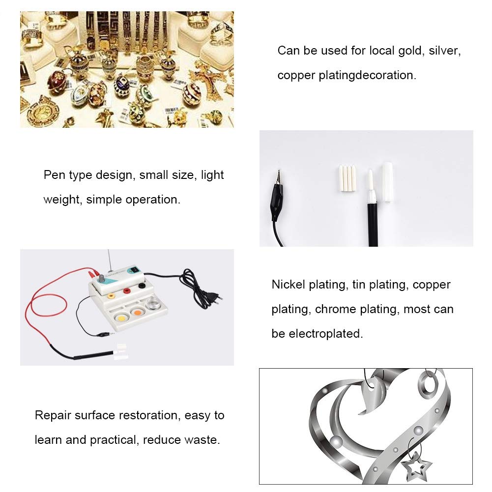Professional Jewelry Plating Tool Kit - Gold & Silver Electroplating Pen for DIY Jewelry Making, Repair & Customization - Perfect for Rings, Necklaces & Bracelets