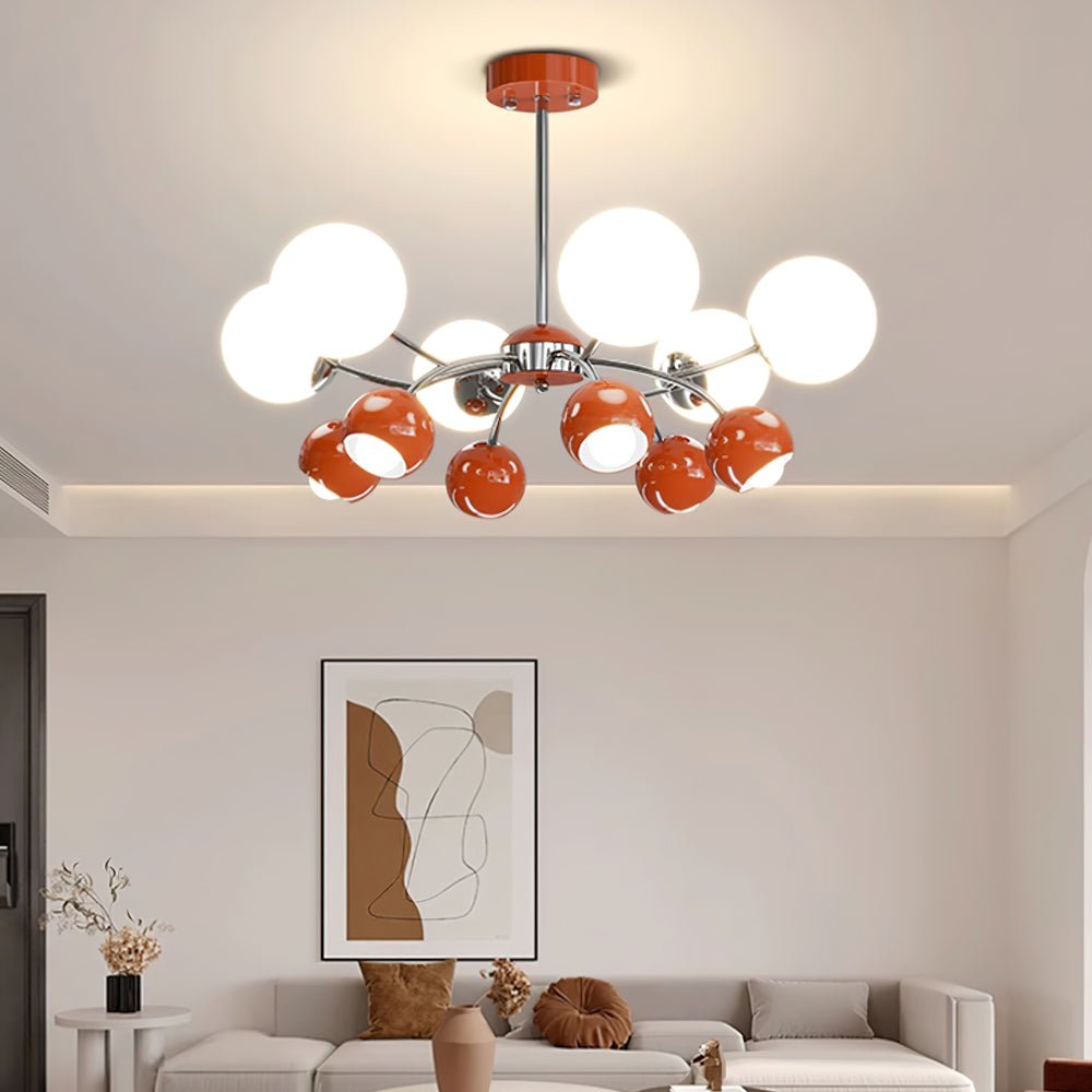 Celestial Spheres Chandelier - Modern Crystal Ceiling Light Fixture for Dining Room, Living Room & Bedroom | Elegant Home Decor Lighting for Weddings & Luxury Interiors