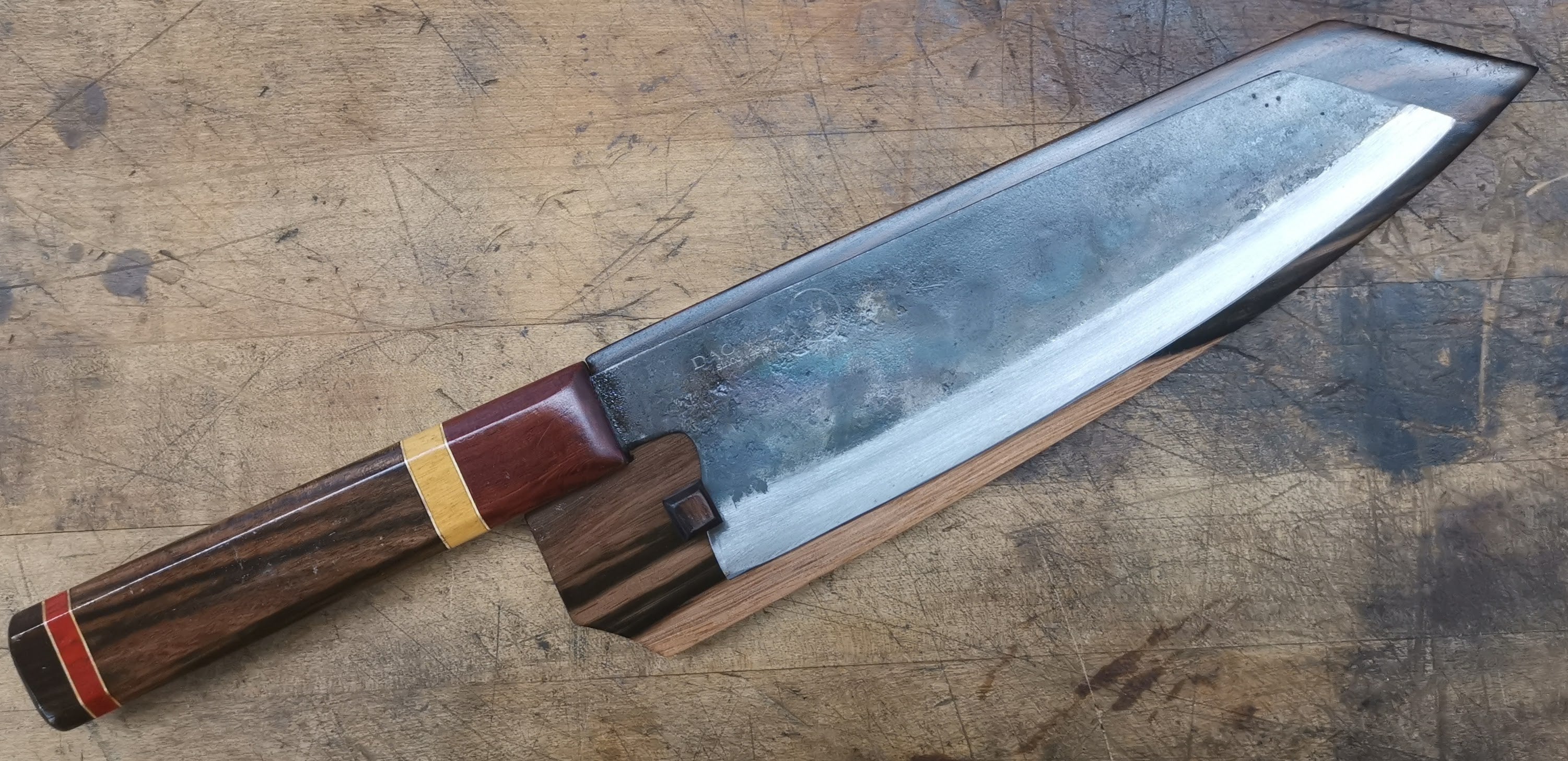 Premium Dao Vua 180mm Bunka Knife with Saya Sheath - Japanese Style Kitchen Knife for Precision Slicing, Dicing & Vegetable Prep - Perfect for Home Chefs & Professional Cooks