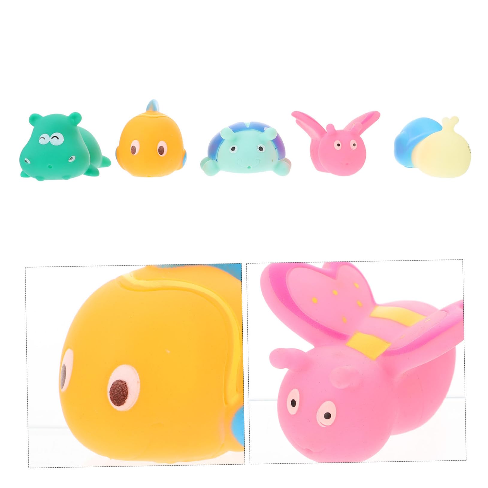 MUSISALY 5-Piece Cartoon Bathtub Toys Set for Kids - Fun Water Play Bath Toys for Toddlers & Children - Perfect for Bathtime, Pool, Beach & Outdoor Water Activities
