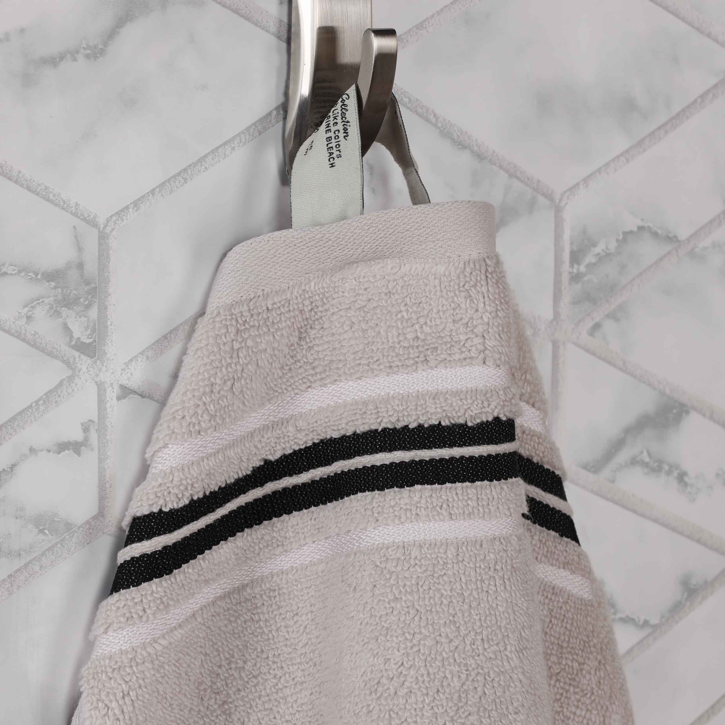 Premium 6-Pack Sadie Zero Twist Cotton Hand Towels - Solid & Jacquard Floral Design | Soft, Absorbent Bath & Kitchen Towels for Home, Spa, and Guest Use