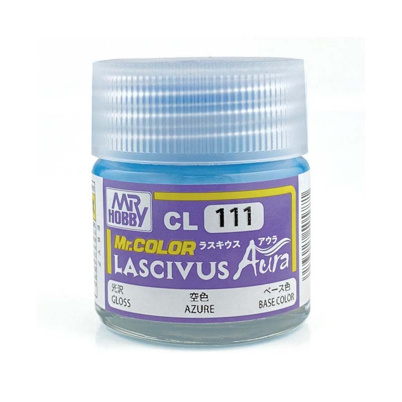 Mr. Color Lascivus 111 Gloss Azure Blue Paint - High Gloss Acrylic Model Paint for Airbrush & Hobby Crafts - Perfect for Scale Models, Miniatures & DIY Projects