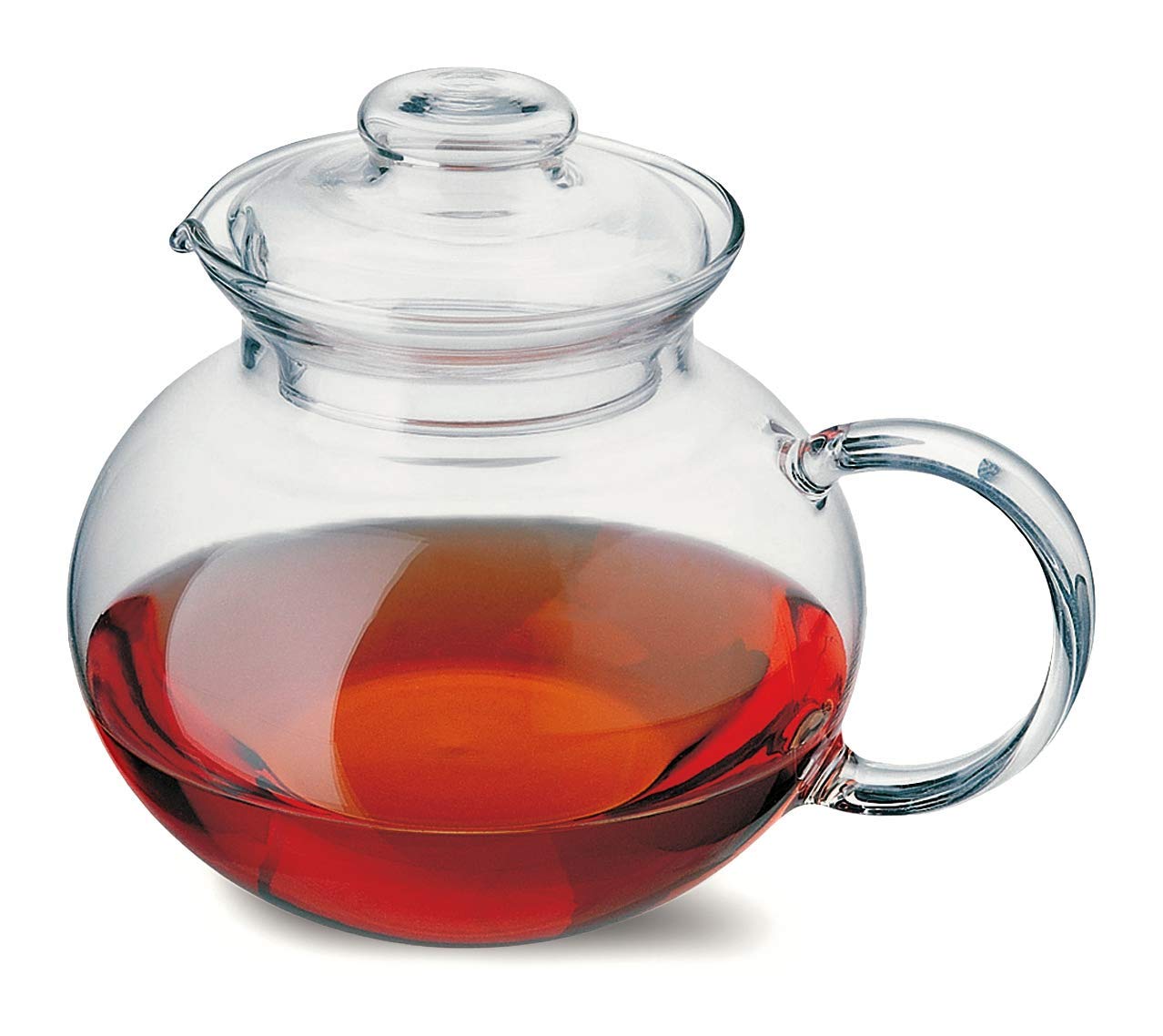 Simax Glass Teapot 1 Quart (4 Cup) - Stovetop & Microwave Safe Clear Glass Tea Kettle with Spout - Perfect for Boiling Water, Brewing Loose Leaf Tea, and Serving Hot Beverages - Ideal for Home, Office, and Tea Ceremonies