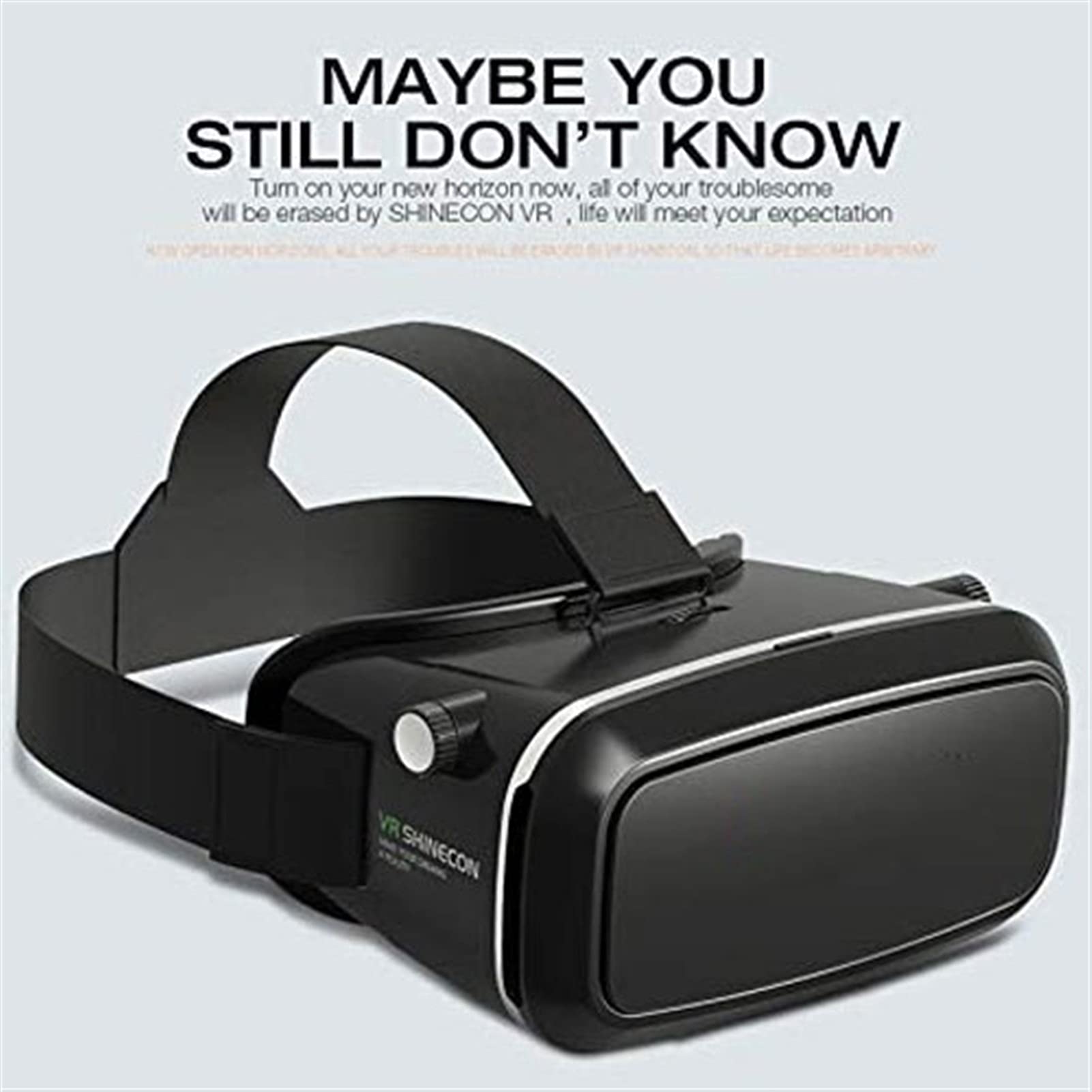 3D Virtual Reality Glasses Headset - VR All-in-One Glasses for iOS/Android Phones | Durable & Comfortable Design | Perfect for Movies, Gaming & Entertainment | Ideal for Home Theater, Travel & Virtual Experiences