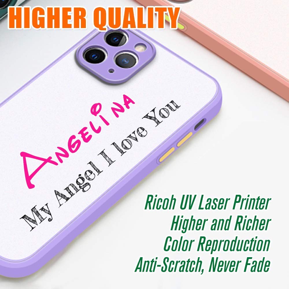 Custom iPhone Case - Personalized Phone Cover for iPhone 15/14/13/12/11 Pro Max XR XS - Durable Slim Protective Case with Shock Absorption - Perfect for Daily Use, Travel & Gifting