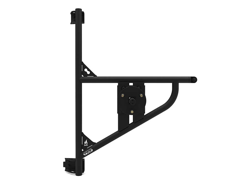Flatline Van Co Rear Tire Carrier for 2019+ Mercedes Benz Sprinter Vans | Heavy-Duty Spare Tire Mount | Off-Road & Overlanding Accessories for Adventure Vehicles
