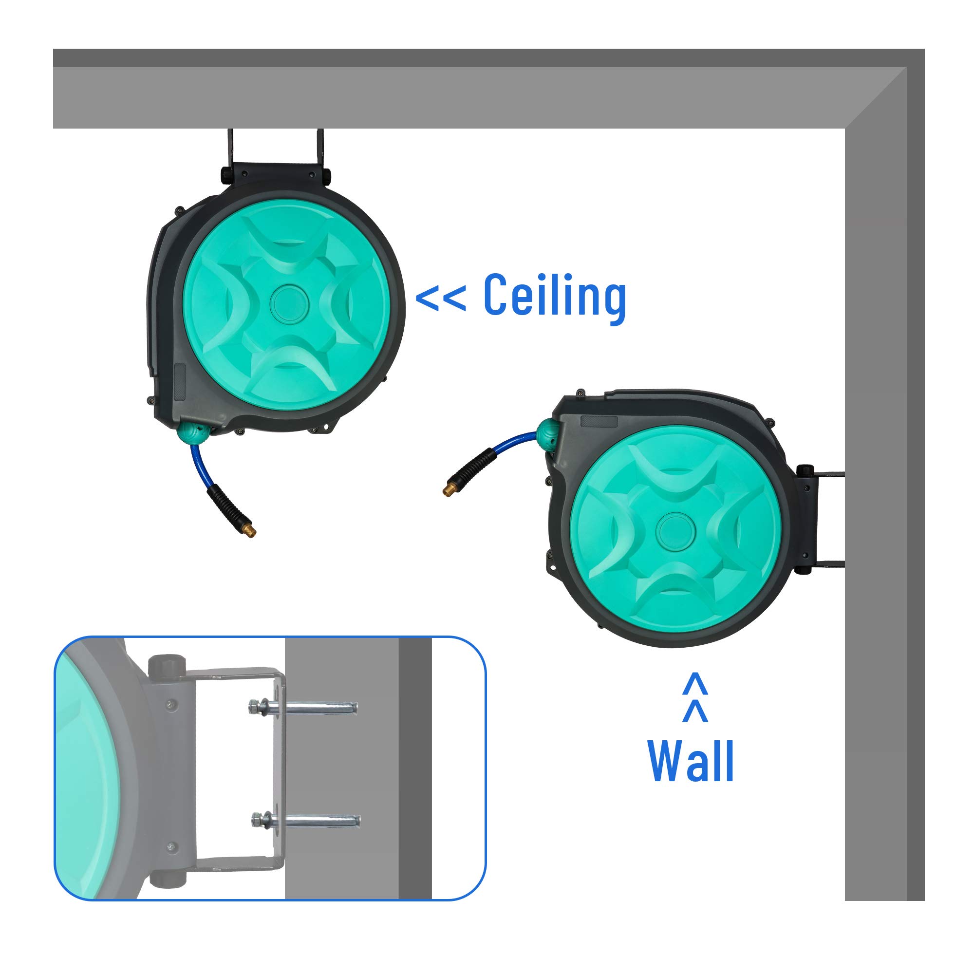 Retractable Air Hose Reel 3/8