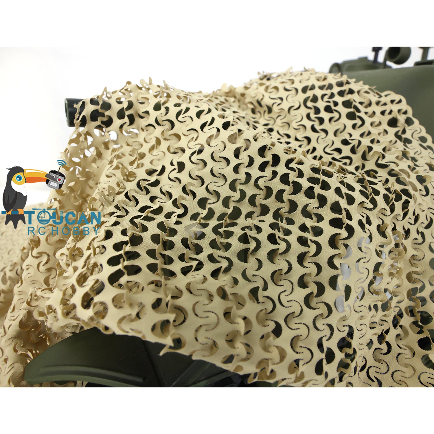 1:16 Scale RC Military Tank Camouflage Net - Compatible with Henglong M1A2, T34, Panther & M26 Pershing - WWII Decorative Accessories for Realistic Battle Scenes & Display Collections