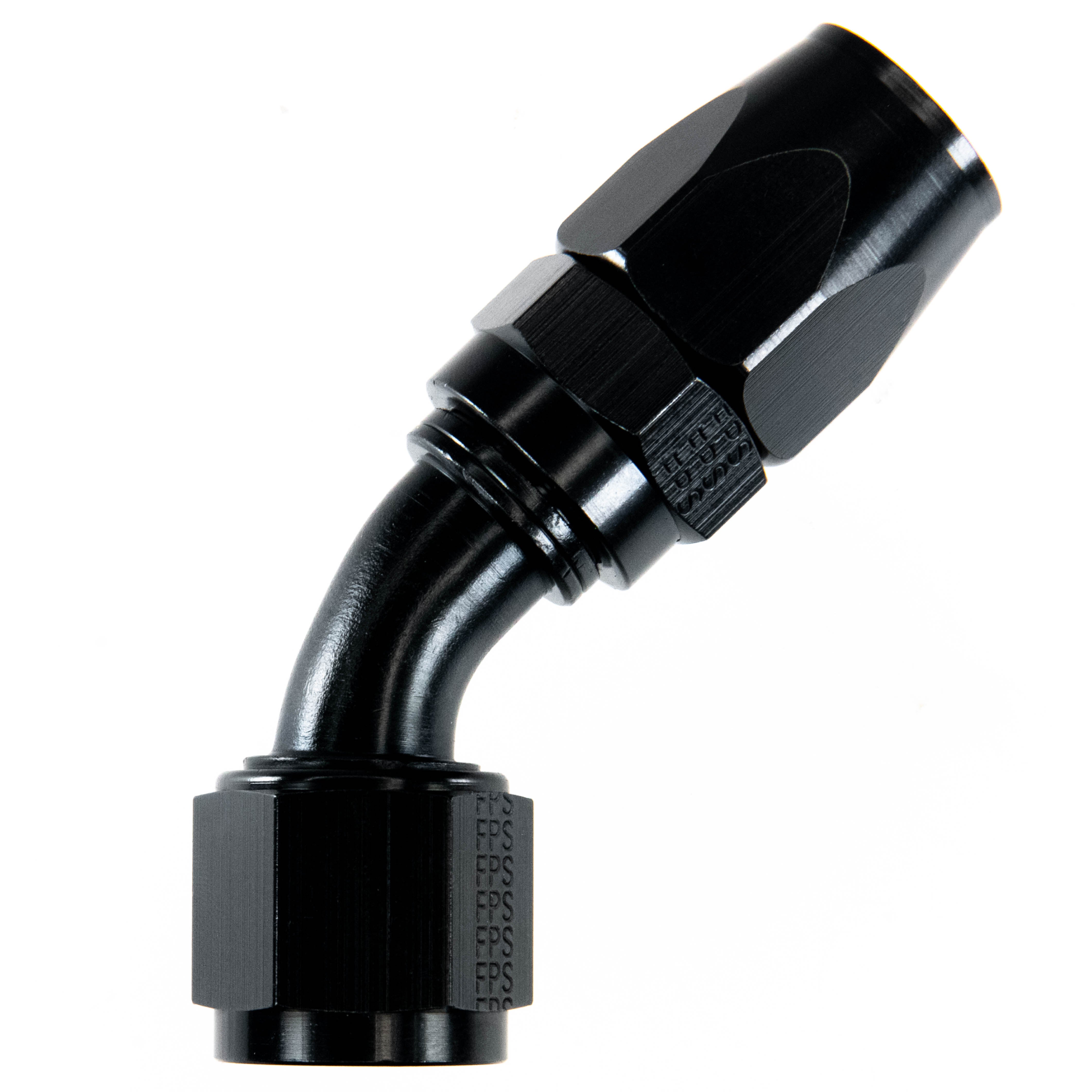 Fragola 6AN 45 Degree Hose End Fitting 224506 Blue - High Performance Fuel & Oil Hose Connector for Automotive, Marine & Racing Applications