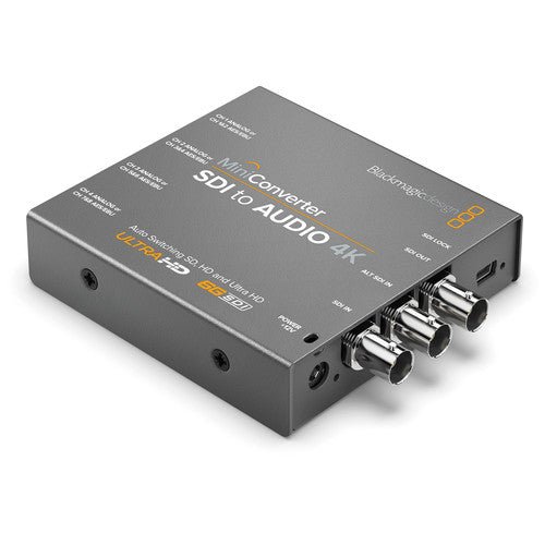 Blackmagic Design Mini Converter SDI to Audio 4K - Professional SDI Audio Extractor for 4K Video Production, Live Streaming & Broadcast Studios