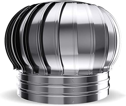 Rotating Chimney Cowl Cap - 100mm Spinner Anti-Downdraught Turbine Ventilator for Standard Chimney Pots | Weatherproof & Durable | Perfect for Home Roof Ventilation & Smoke Prevention