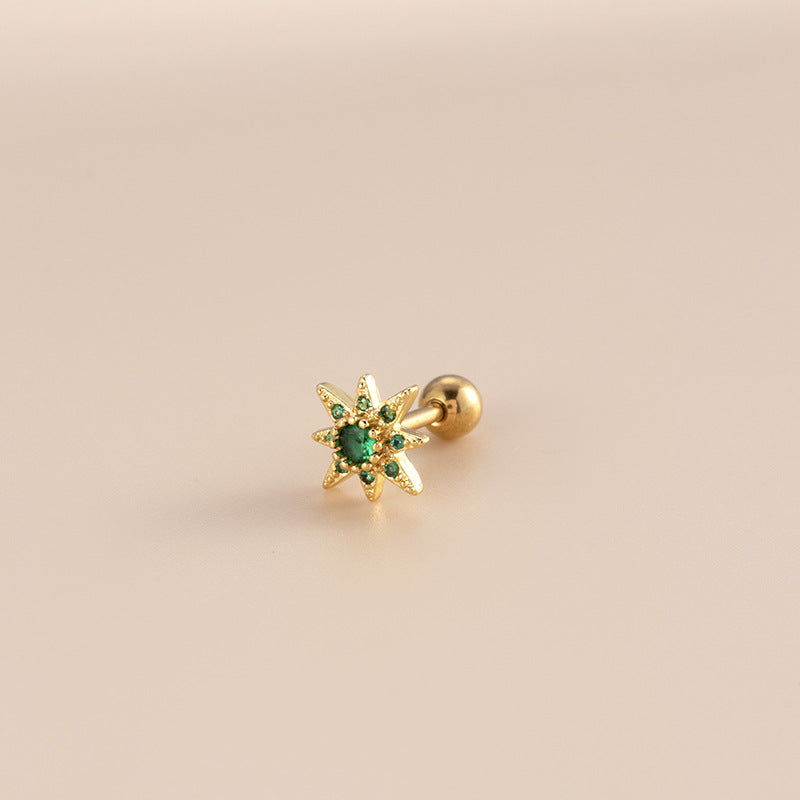 16G Surgical Steel Cartilage Earrings - Snake & Butterfly Studs for Women | Hypoallergenic Body Jewelry | Perfect for Daily Wear, Parties & Gifts (HSPJ881)