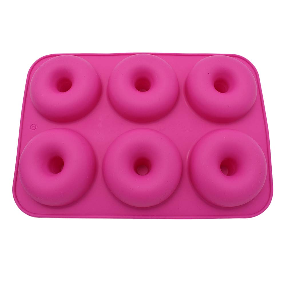 Boddenly 6-Cavity Silicone Donut Baking Pan - Non-Stick, Dishwasher Safe, Food Grade Silicone Mold for Perfect Homemade Donuts - Great for Birthday Parties, Breakfast Treats & Holiday Baking