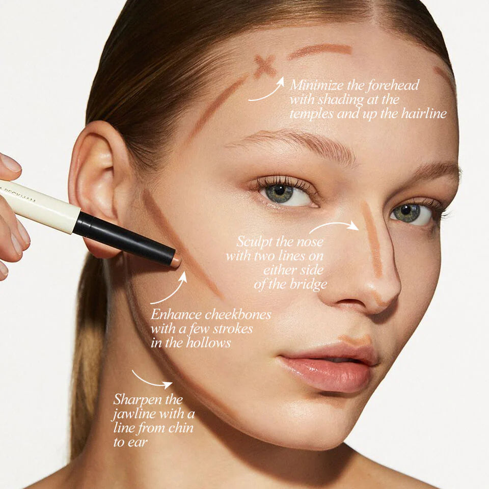 Victoria Beckham Beauty Bronzer Precision Contour Stick - Creamy Blendable Makeup for Face Sculpting & Contouring | Perfect for Everyday Glam & Photo-Ready Looks